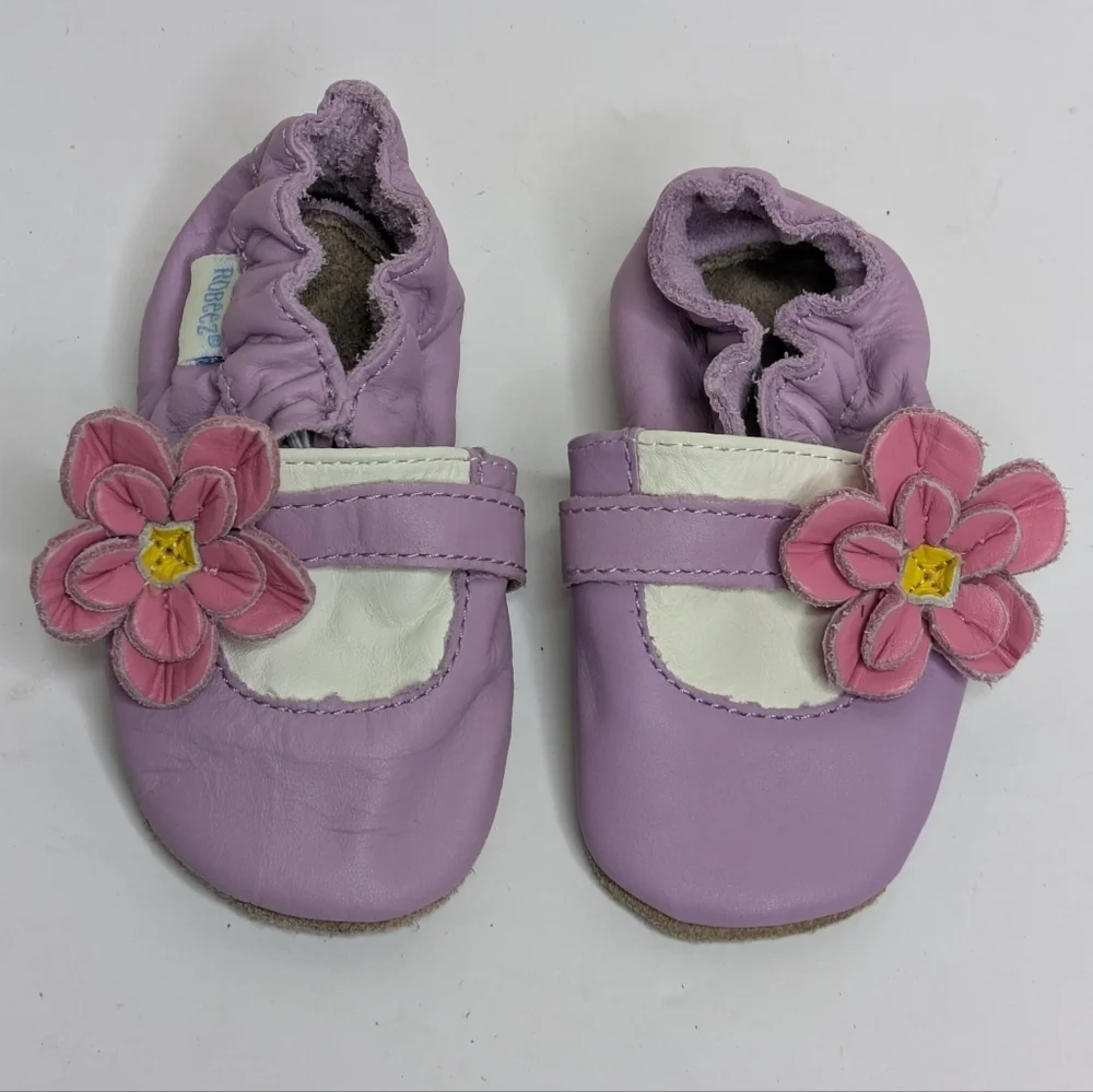 Robeez Flower Baby Leather Shoe 0-6m